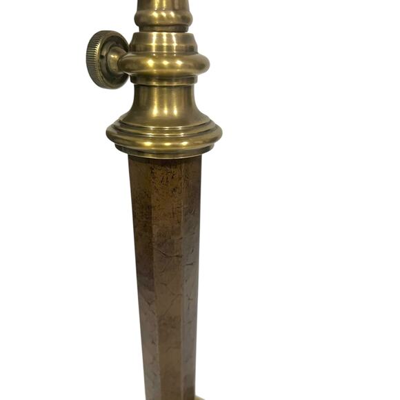 Vintage Ethan Allen Table Task Lamp Brass Ball Joint Adjustable Banker Pharmacy - Picture 7 of 13